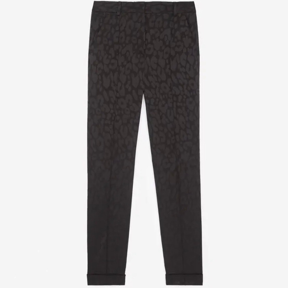 Kooples Leopard Print Trousers Pants High Waisted